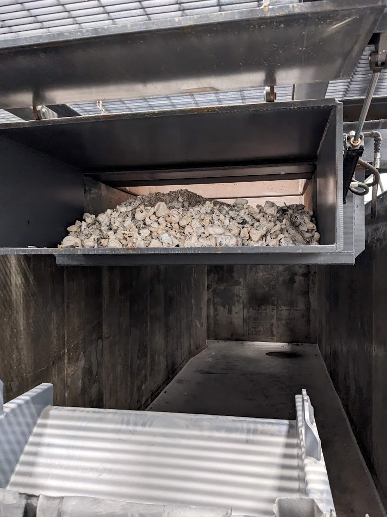 Ashes dumped beneath the VDL incinerator
