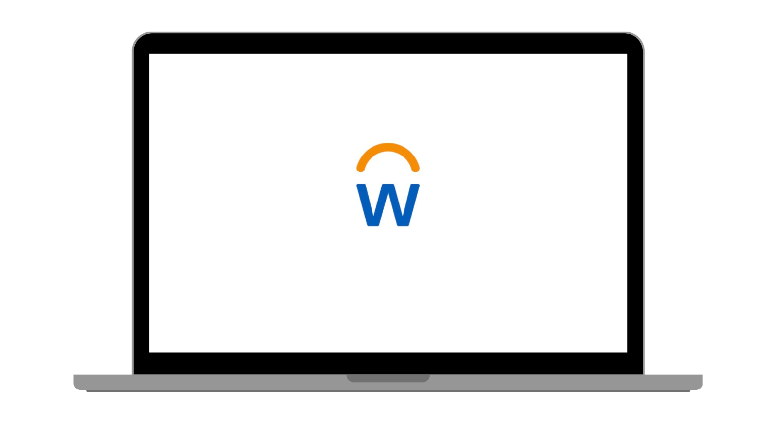 Workday icon on laptop screen